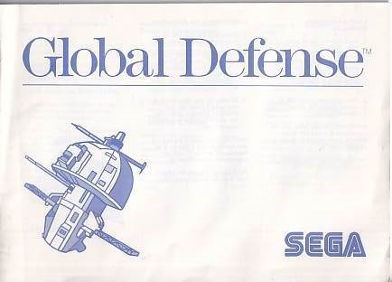 Global Defense - Sega Master System - i Cover (A Grade) (Genbrug)